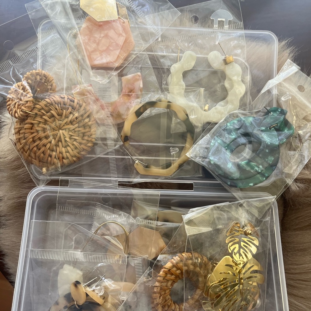 Tropical- Summer-Assorted Fashion Earring Set of 15 pairs